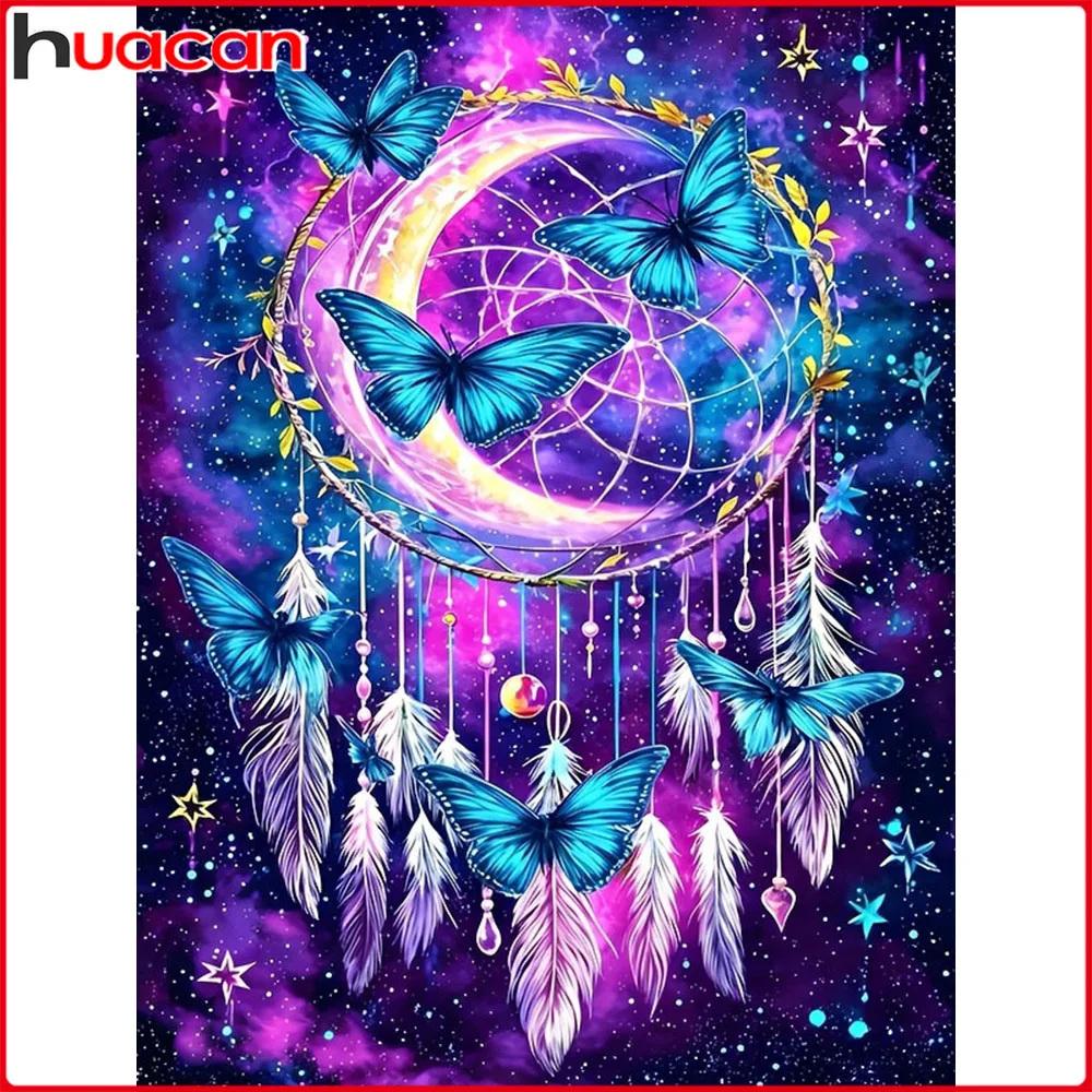 Huacan Neuheiten 2026 Diamant-Malerei Schmetterling-Traumfänger Diamant-Mosaik Tier Komplettset Heimdekoration