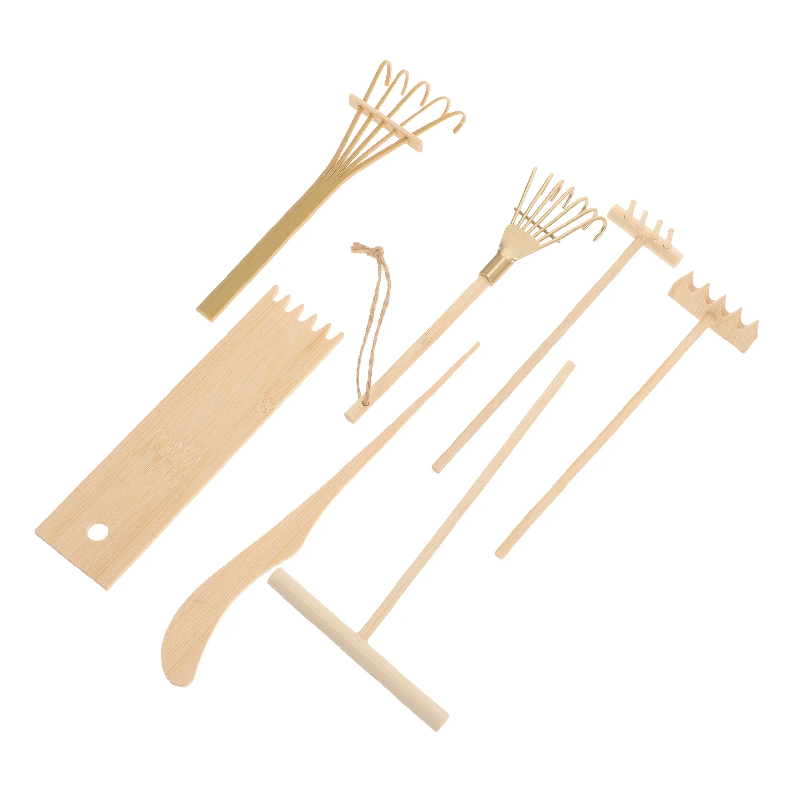 7 PCS Desk Accessory Sand Garden Gardening Tools Hobby Handheld Soil Rake 's