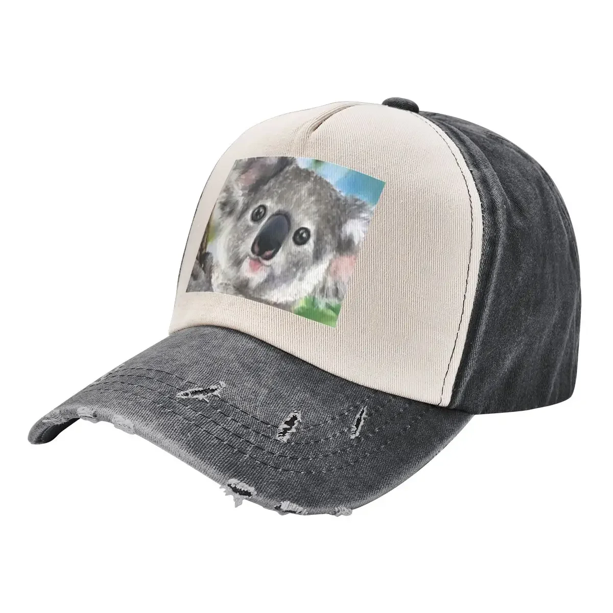 Koala bear Baseball Cap birthday Military Cap Man funny hat derby hat Woman Men's