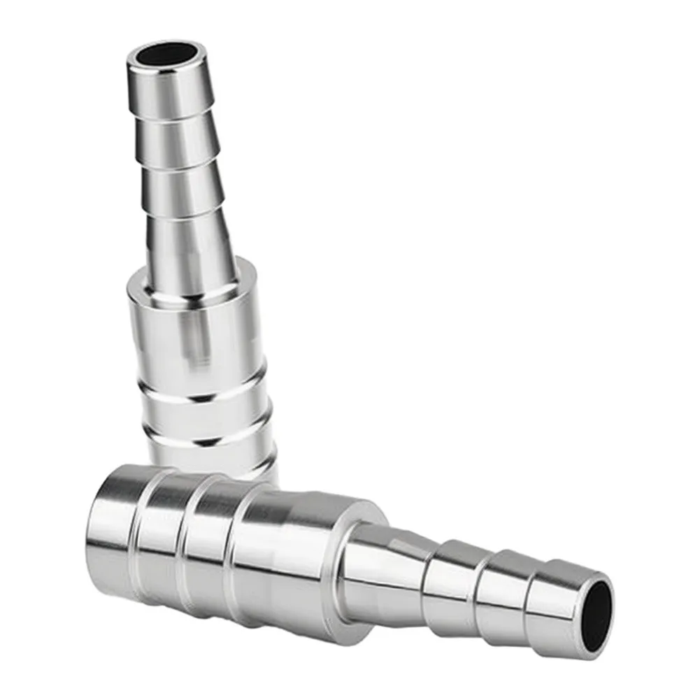 304 Stainless Steel Hose Reducer 32mm To 8mm Barbed Fitting With Clamps For Water Pump Air Compressor Fuel System Pipe Accessori
