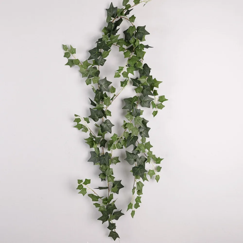 2 Meters Simulated Vine, Green Leaf Vine Indoor Wall Decoration, Simulated Green Plant Sweet Potato Vine