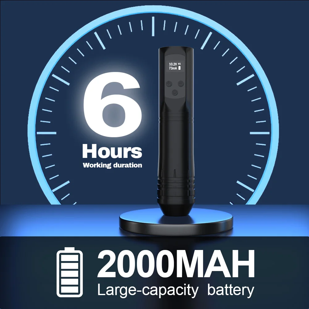 KVM ワイヤレスタトゥーマシンストローク 4 ミリメートルタトゥーペン 4 ギア 2000mah 3-12v 梅の花パン構造タトゥー用品