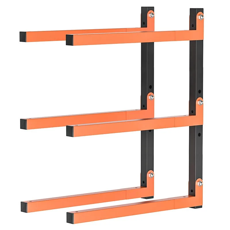 Firewood Rack Orange Foldable Wrought Iron Storage Simple Laminate Garage Wall