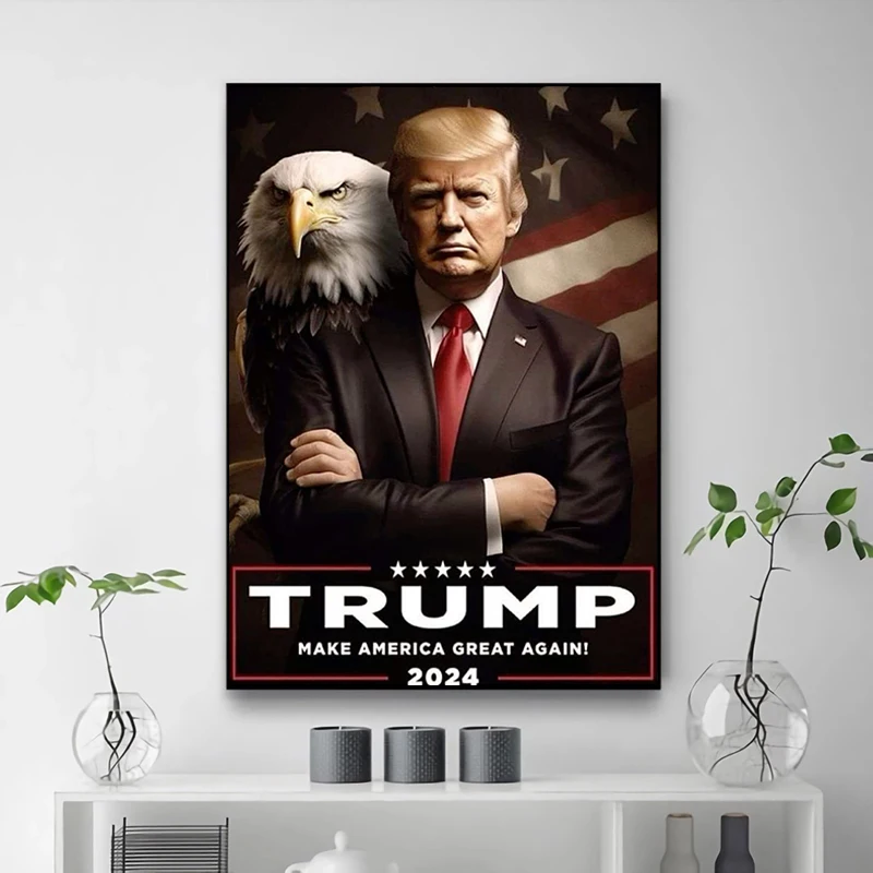 Donald Trump Poster Tableau Decoration Mural Decorative Wall Prints For Home Decor Room Aesthetic Bedroom Stuff Interior Posters