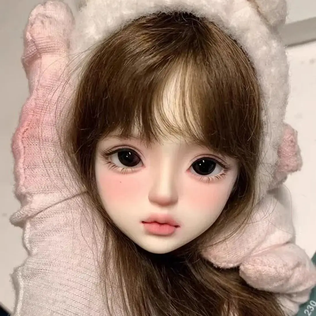 새로운 sd bjd 인형 1/4 aikou 사랑스러운 소녀 세트, 메이크업 고품질 관절 이동식 인형, 새로운 장난감, 무료 배송