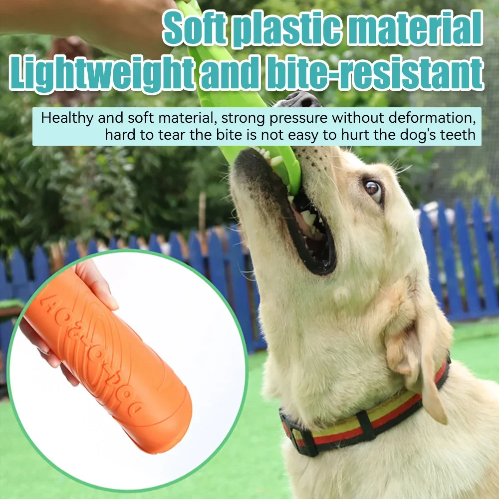 Pet Dog Flying Disk Toy Silicone Material Environmentally Friendly Anti-Chew Dog Puppy Interactive Training Pet Supplies