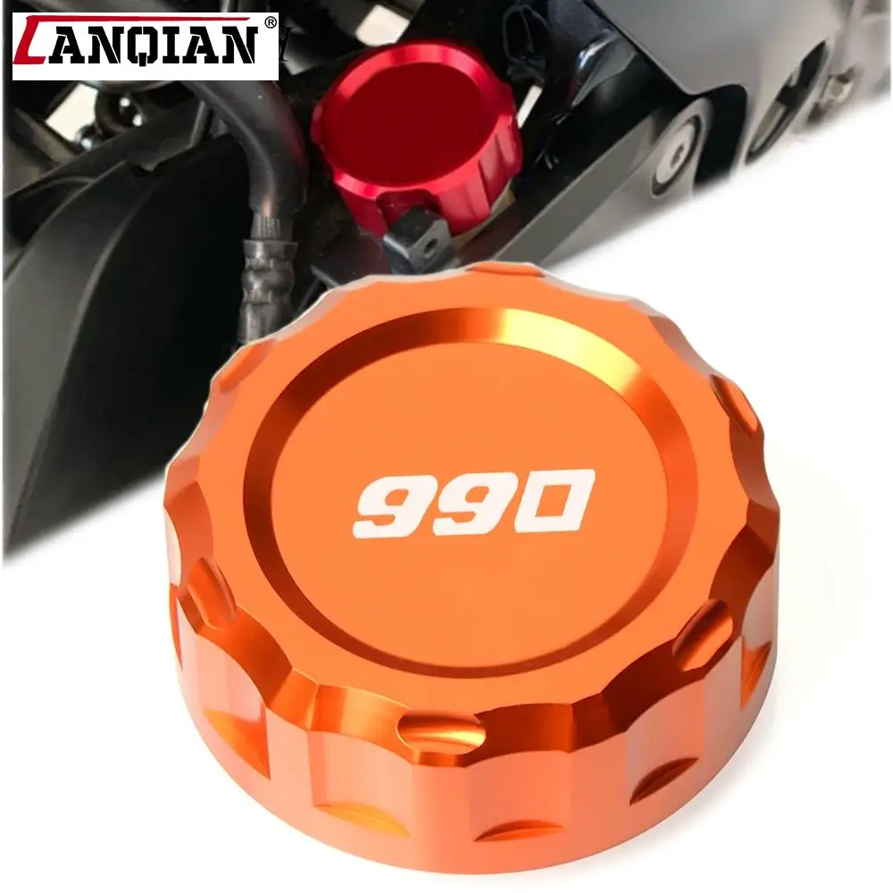 

For 990 SMR 990 SMR SMT 990 AdventuRe 990 SMR SMT Motorcycle CNC Aluminum Rear Brake Fluid Reservoir Cover Cap