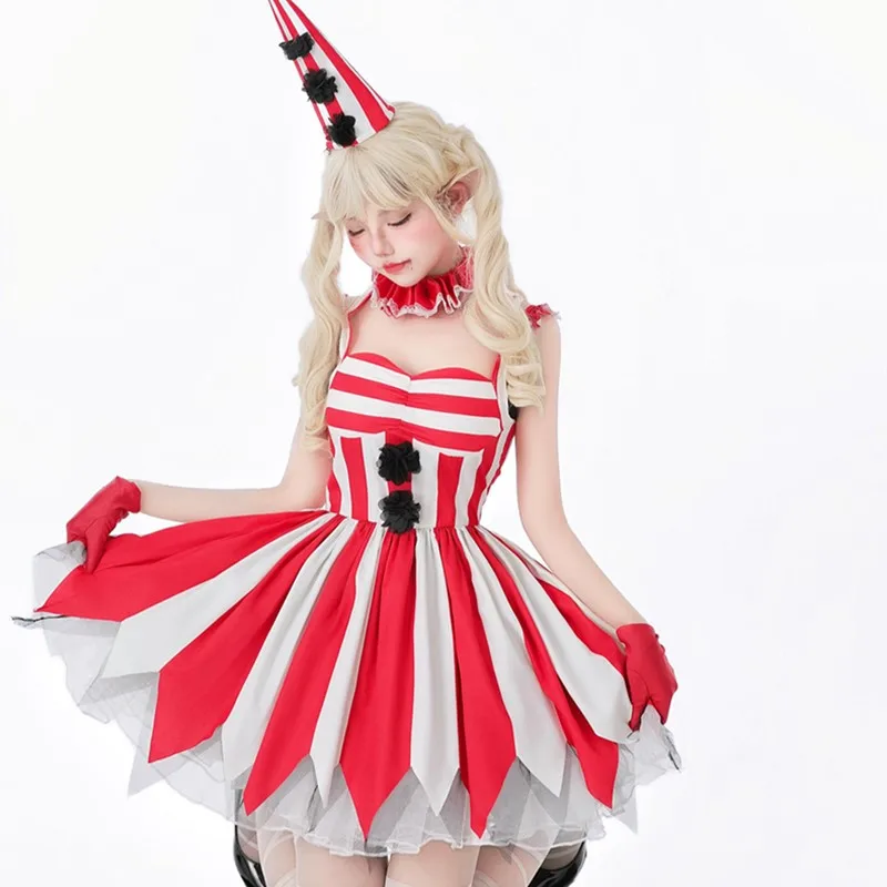 Volwassen Halloween Cosplay Clown Stage Performance Dr Game Kostuum Polyestervezel 00% Traditioneel Chinees Opera Kostuum