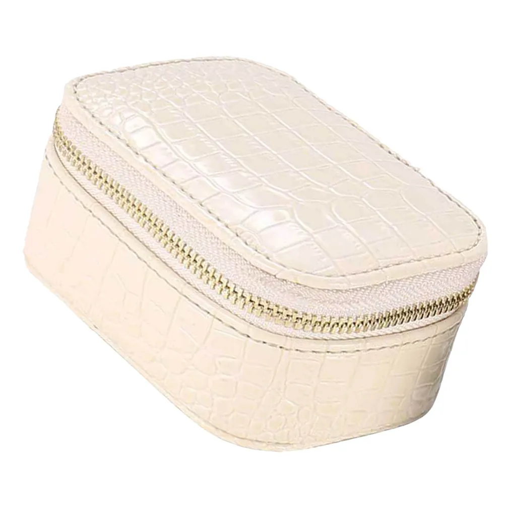 

1Pcs Portable Travel Jewelry Box PU Necklace Ring Watch Storage Organizer Display Case for Women Gift Birthday