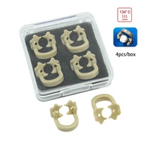 4 unids/set abrazaderas de dique de goma Dental para dientes molares Material de resina herramientas de dentista Autoclavables 134 ℃   Abrazaderas de barrera de goma para dentista