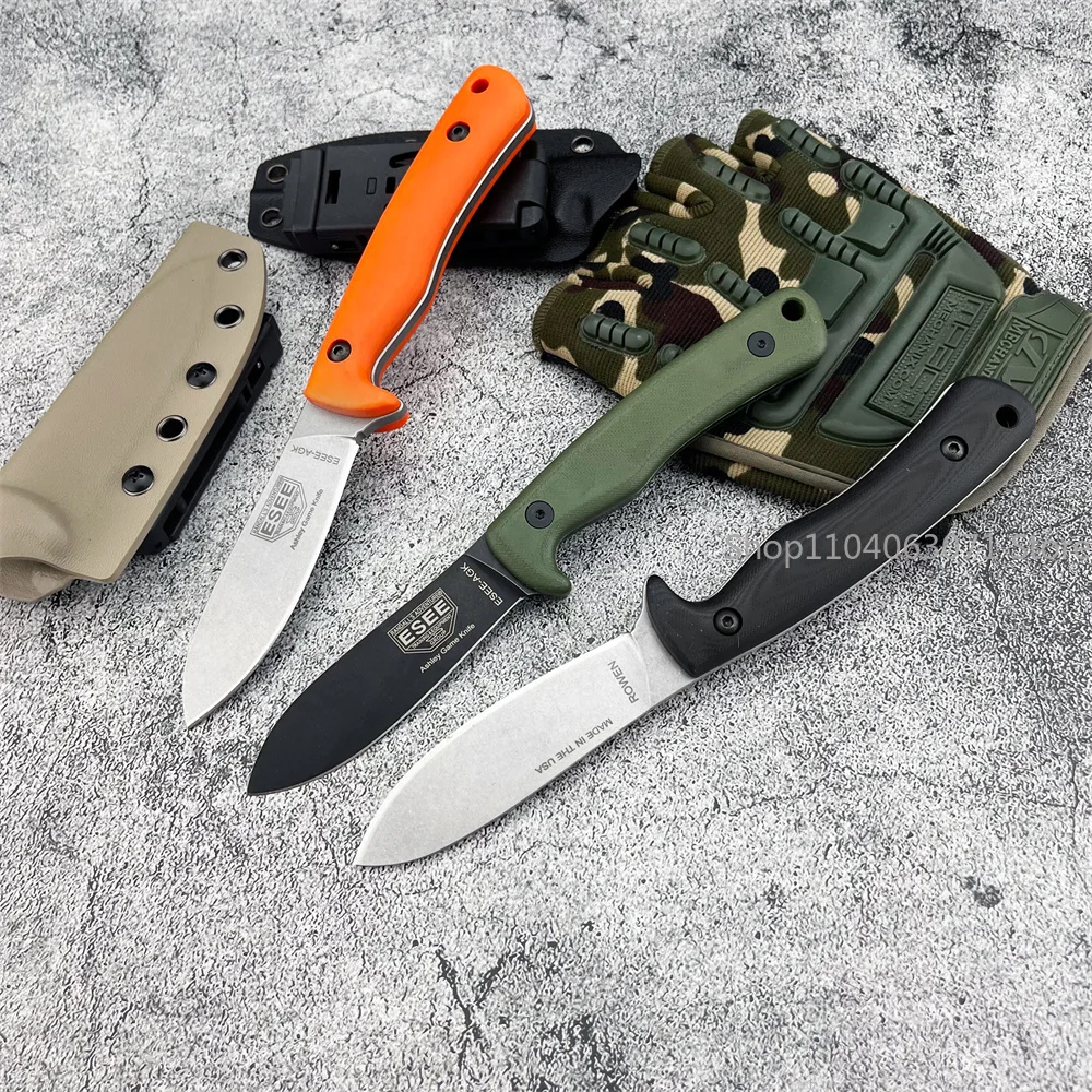 

AGK Hidden Canyon Hunter Straight Knife Fixed Blade Hunting Survival Knife Outdoor Tactical Camping Essential Tool with Sheath