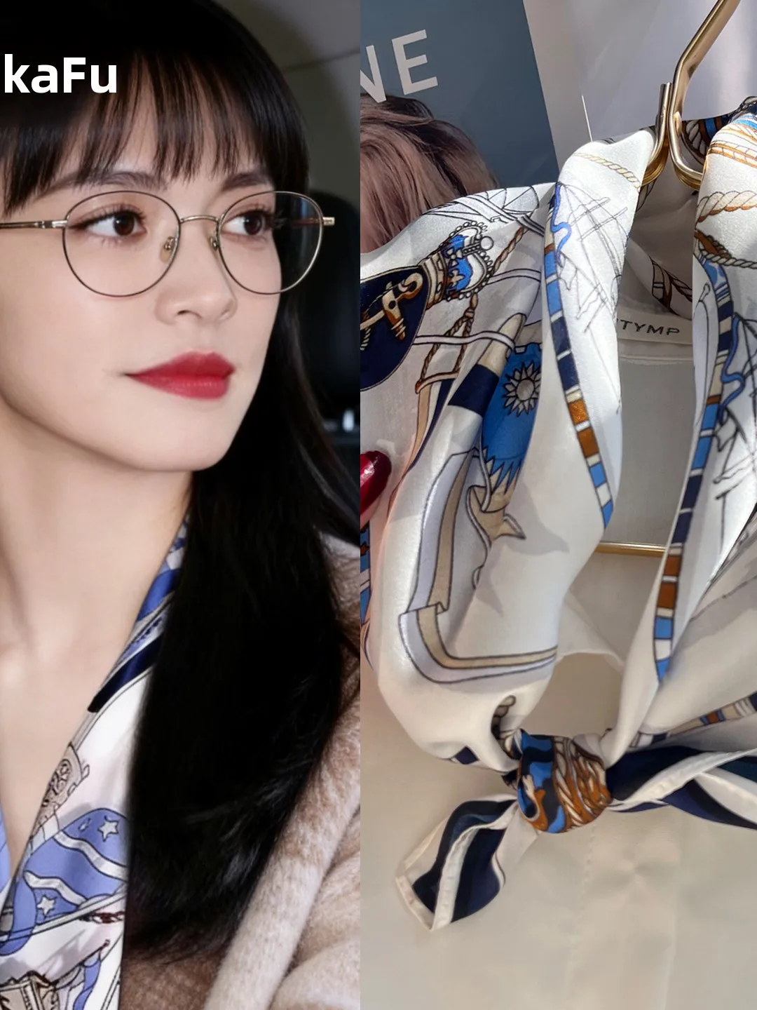 mauf-シルクスカーフ-レディース-小さな正方形-65x65cm-桑シルクスカーフ-薄手-マッチスーツ-オープンカーディガン-エスニックスタイル-プリント-多機能