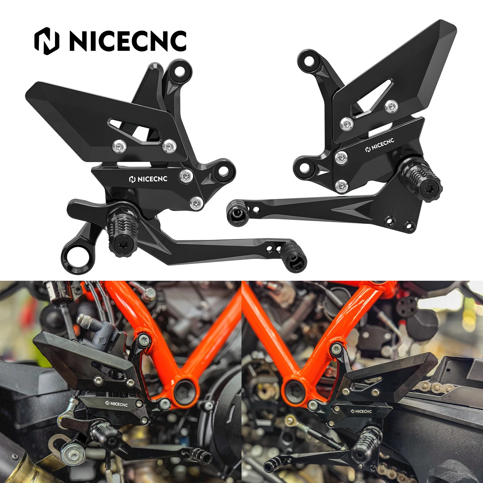 

1x Foot Control Shifter Rearsets Rearset for KTM 1290 Super Duke R 20-24 1290 Super Duke R EVO 22–23 1390 Super Duke R 2024–20