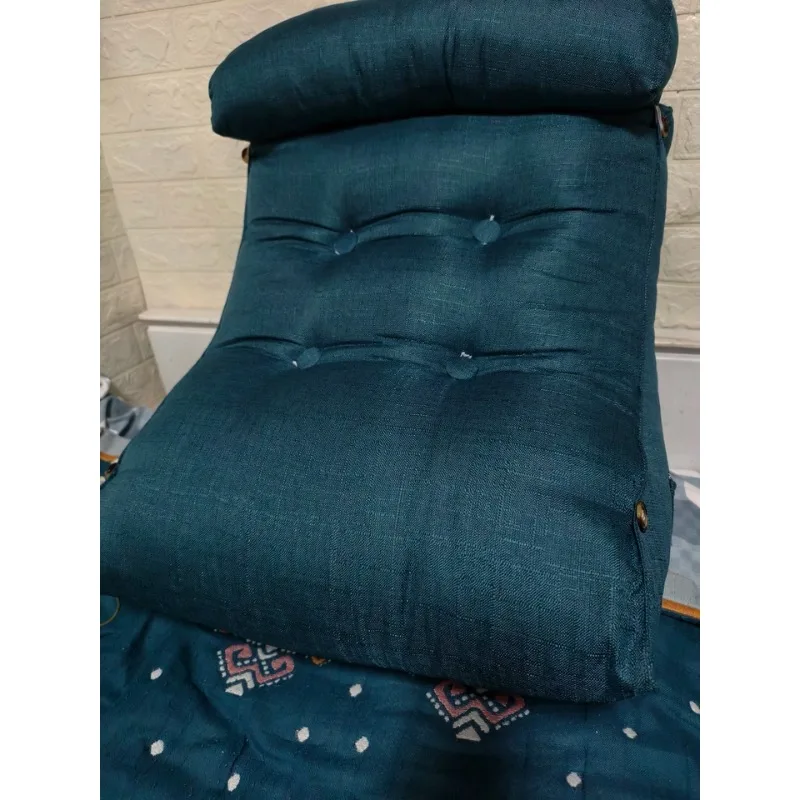 Bed Rest Pillow  Large Backrest Cushion Reading  Sitting Up Pillow Breathable Memory Foam Support Anti-Reflux Aid