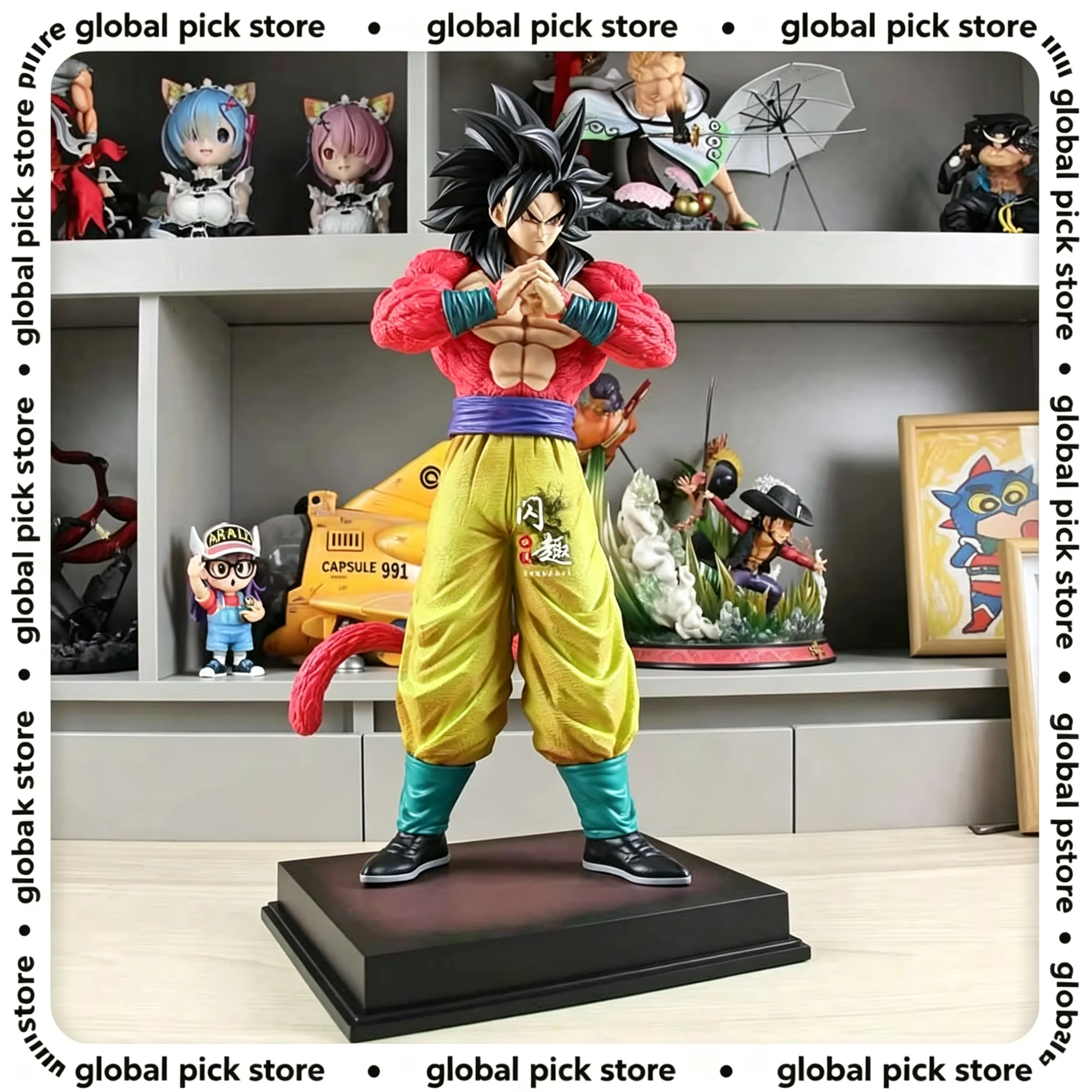 55cm 2%&Jt Studio Dragon Ball Anime Figuren Ssj4 Son Goku Figuren Super Saiyan 4 Goku PVC Statue Sammlerstück Modell Spielzeug Geschenke