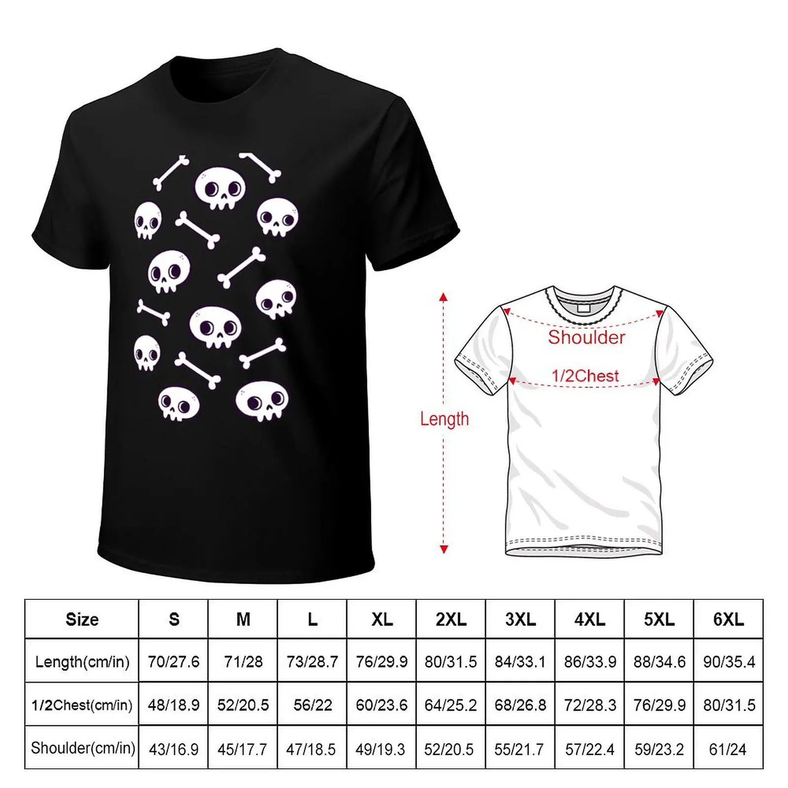 Cute Skulls Nikury T-Shirt man graphic t shirt T-Shirt
