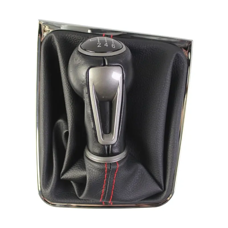 NEW HOT In Stock-For VW Golf 7 A7 MK7 For GTI GTD 5/6-Speed MT Gear Shift Knob Lever Change Stick With Gaiter Boot Cover New 6 S