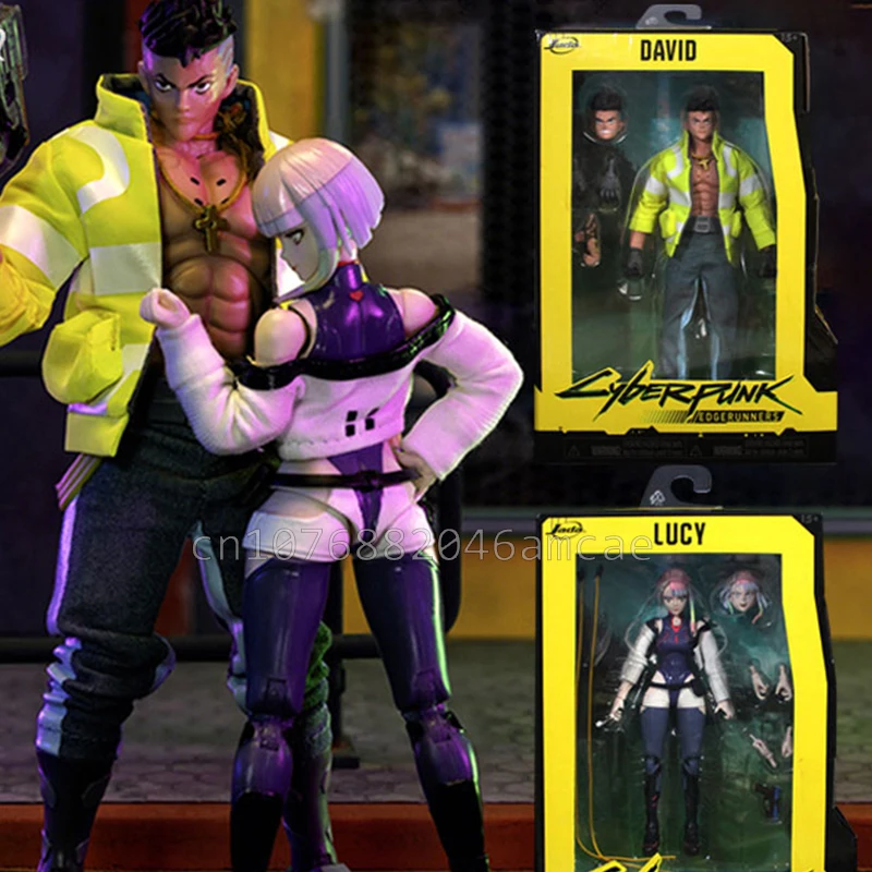 

Hot Sale Jada Cyberpunk:Edgerunners David Martinez Lucyna Kushinada Anime Figure David Lucy Action Figures Doll Toys Kid Gifts