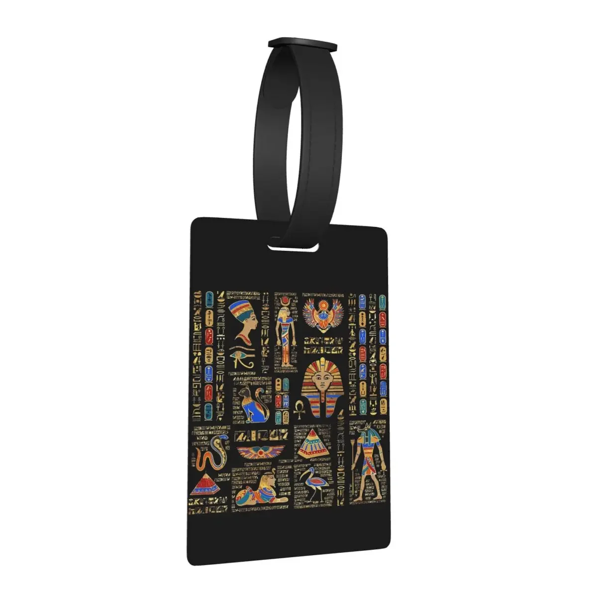 

Egyptian Hieroglyphs And Deities Luggage Tags Suitcase Accessories Fashion Baggage Boarding Tag Label Holder ID Name Address
