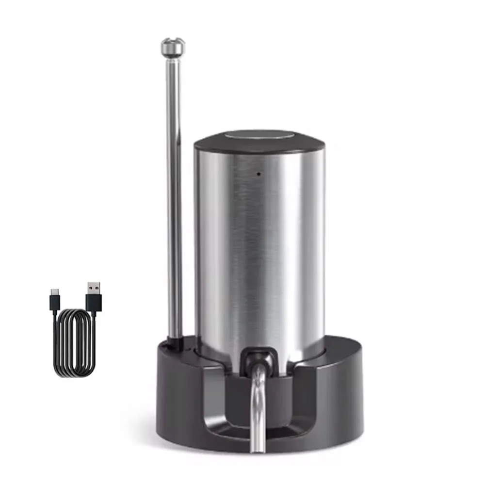 

Stainless Steel Electric Decanter Set Rechargeable Automatic Electric Wine Opener Set Intelligent Wine Aerator Dinner Party
