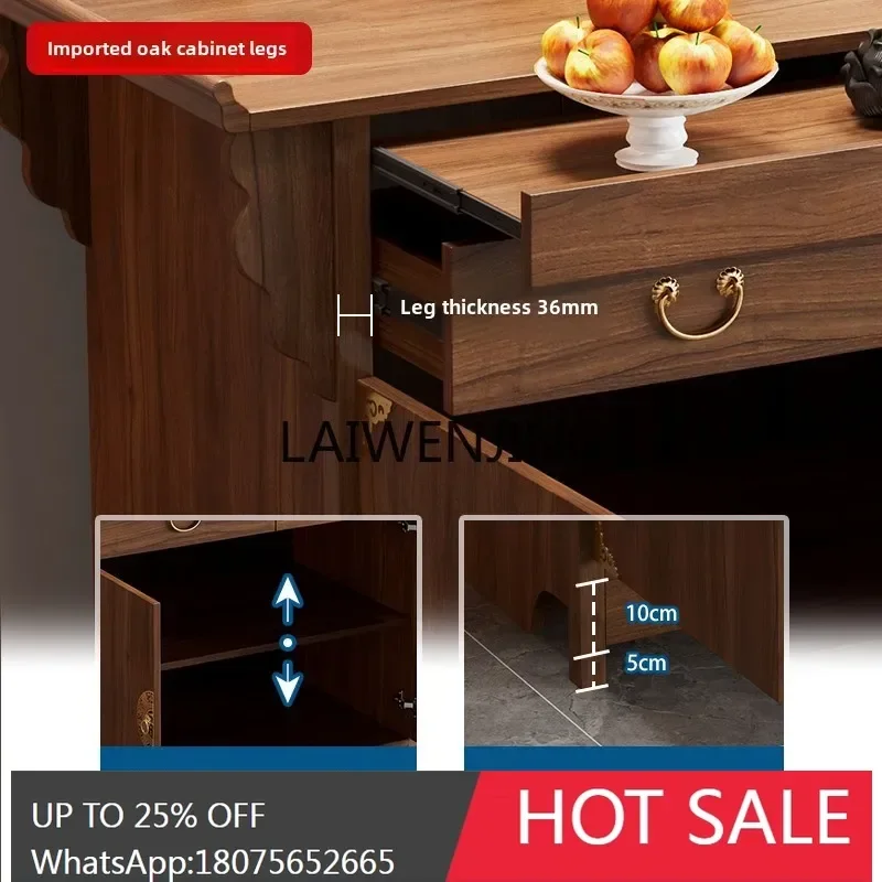 حافظة بخور الطاولة خزانة مزار منزلية من الخشب الصلب تقدم خزانة مزار Guanyin #3