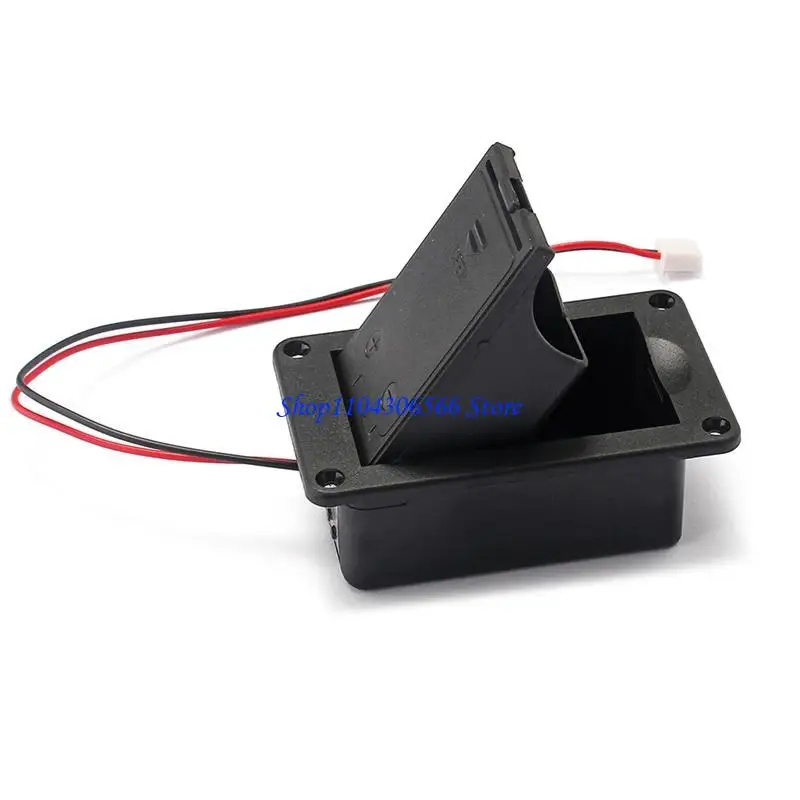 02DD 1PC 9V Battery Holder for Case Box Cover For Guitar Bass Active Pickup Connector