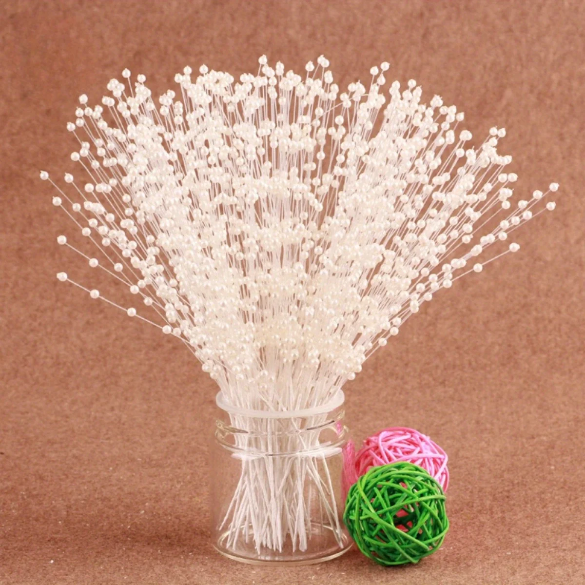 

100 шт./пакет, жемчужная палочка, 4 мм, жемчужный цветок, свадебный жемчужный букет невесты, украшение для вечеринки, цветочная бусина, веревка