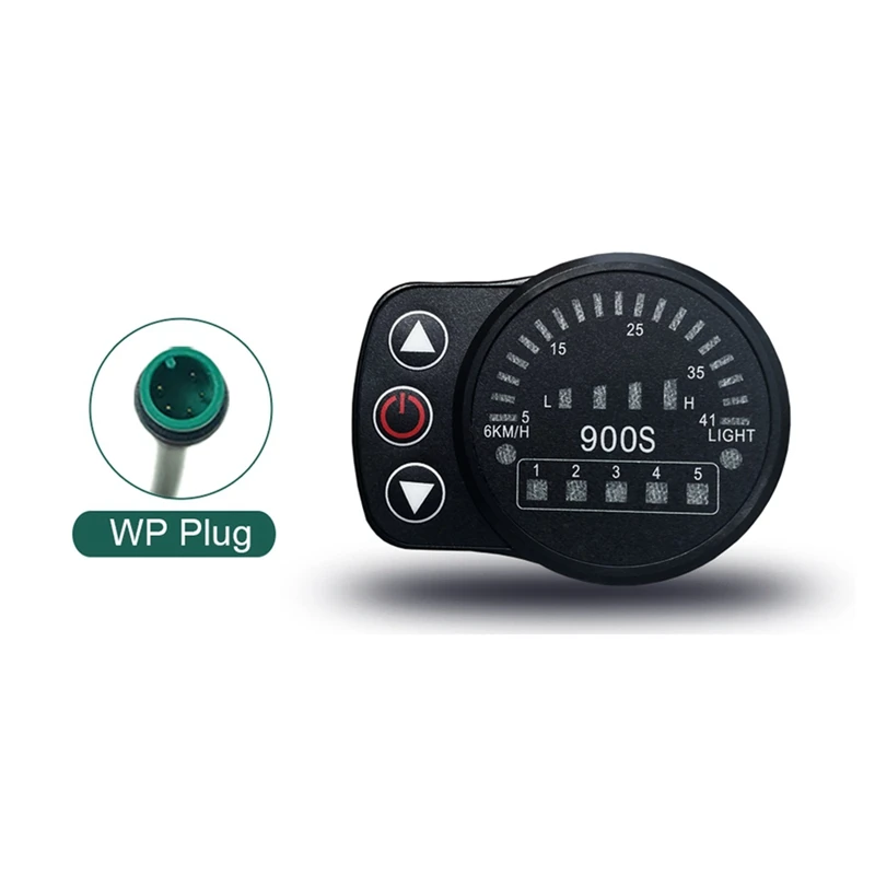 Дисплей для электровелосипеда KT LED900S 24 в 36 в 48 в с водонепроницаемым подключением для электрического велосипеда