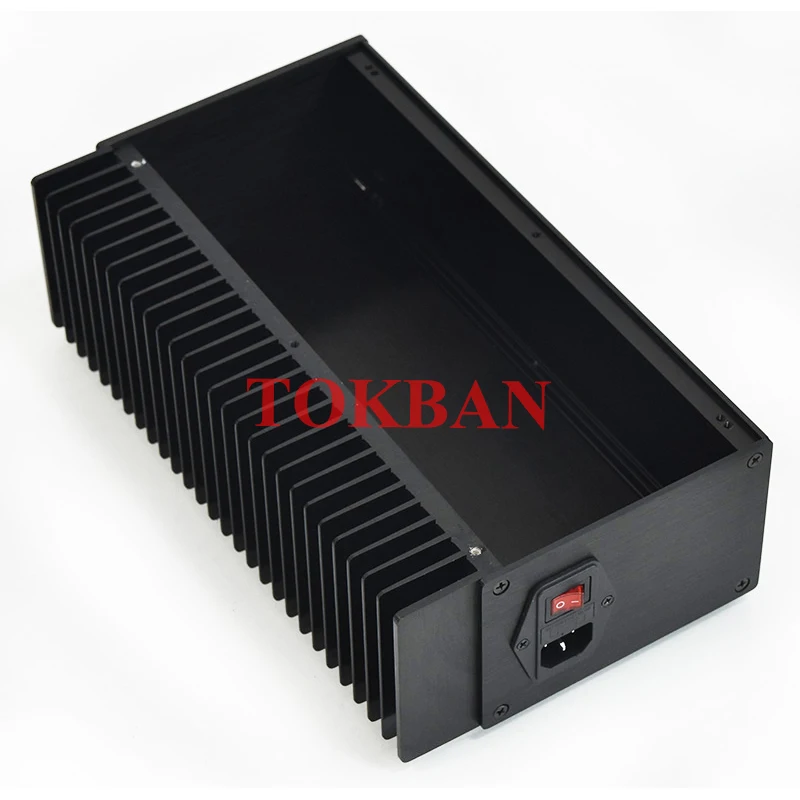 Tokban Audio 1809 175*90*309mm Aluminum Split Mono Amplifier Chassis Enclosure Single-side Radiator DIy Home Amp Case Shell