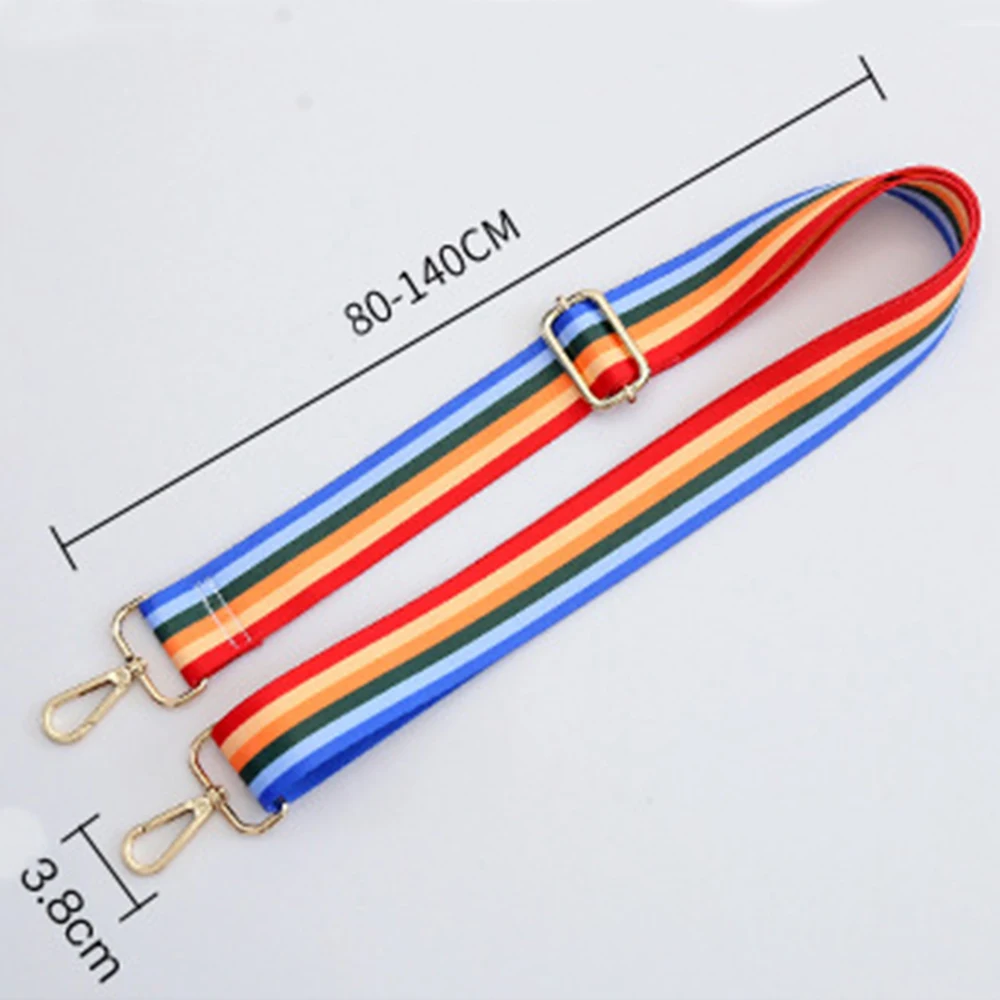 Nylon Colored Women Bag Strap for Crossbody Adjustable Bag Accessories Handle Shoulder Hanger Handbag Straps For Bag Ptgirl Belt