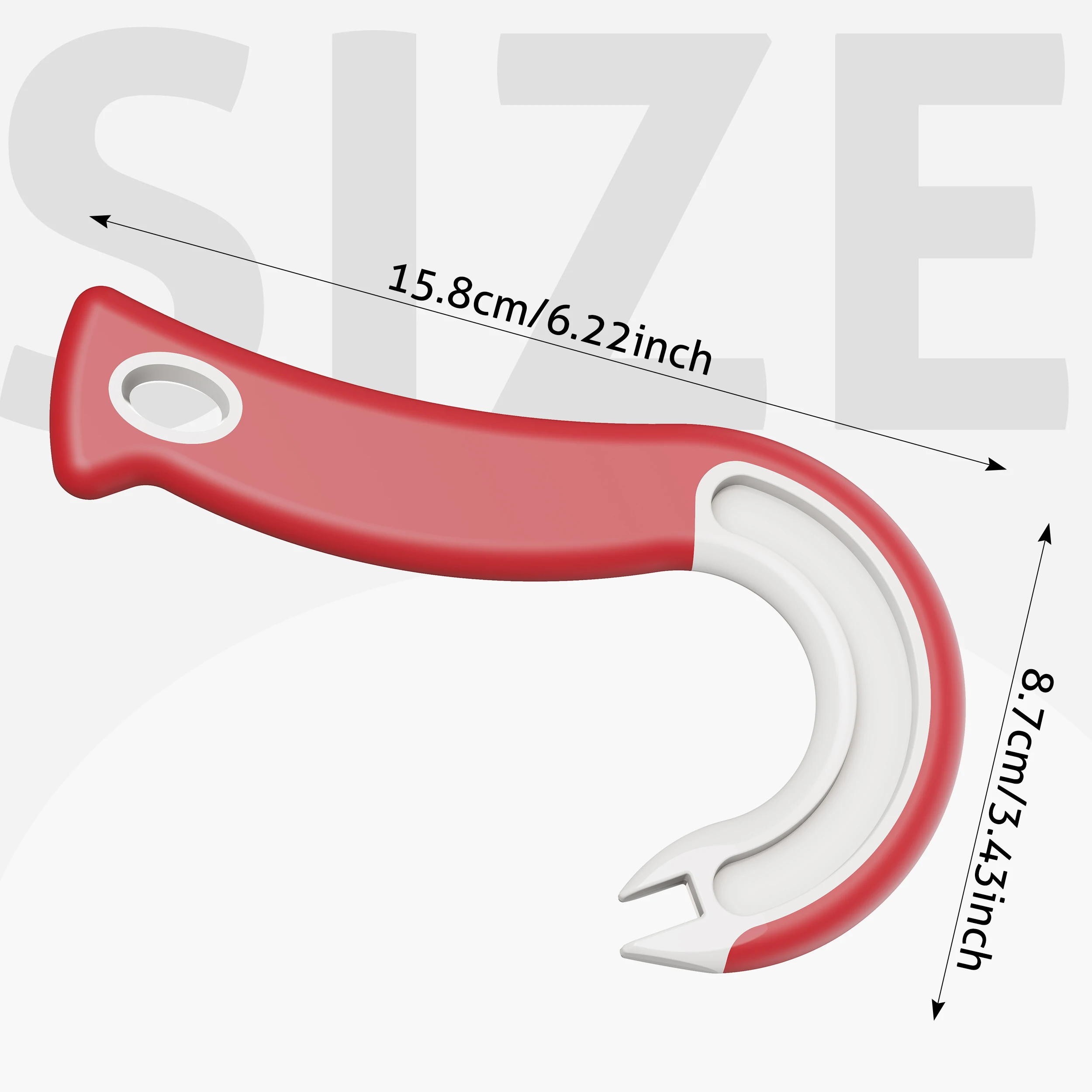 New Design Easy-Grip Hook Can Opener - Durable Plastic, Perfect for Home & Restaurant Use, Ideal Christmas Party Accessory
