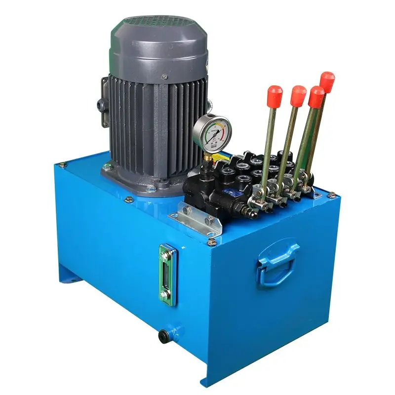 مجموعة نظام المحطة الهيدروليكية اليدوية اضغط على مضخة زيت محطة أدوات آلة الضغط الصغيرة