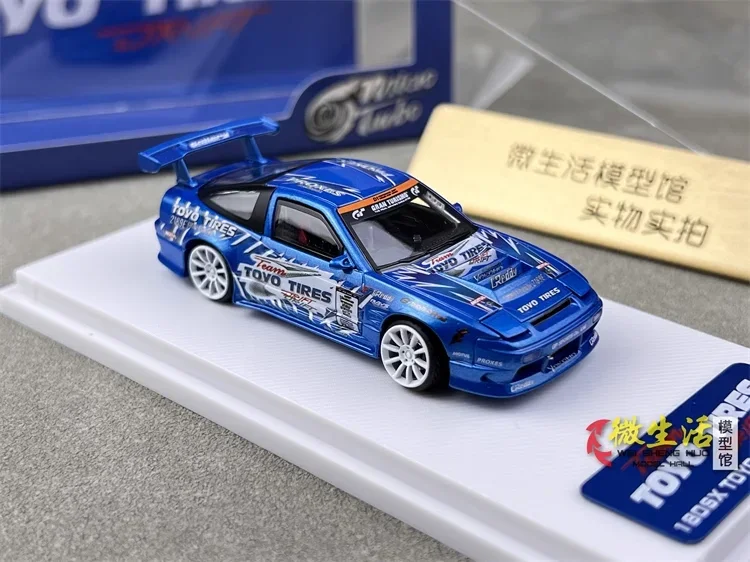 

Акции Micro Turbo 1:64 180SX Литая под давлением модель автомобиля металлик синего цвета в 2025 году
