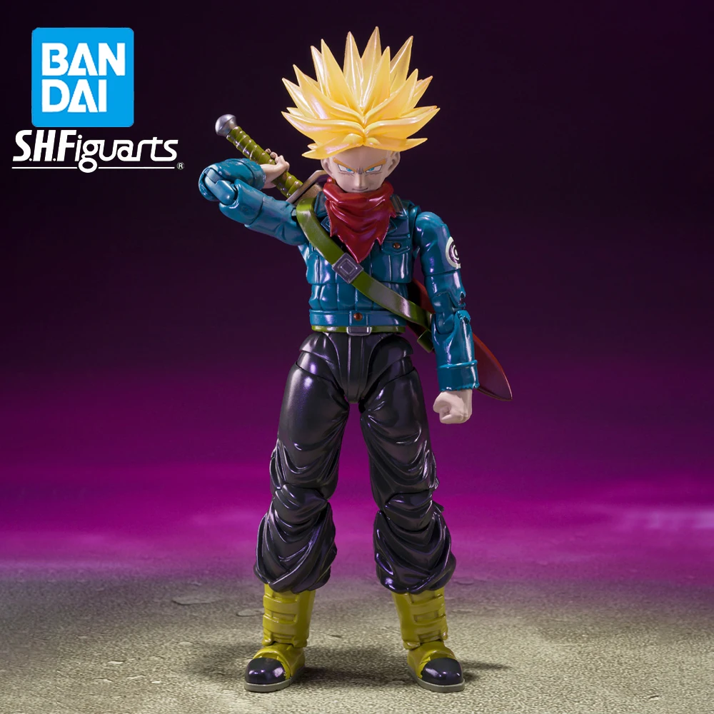 

Original BANDAI SHFiguarts SDCC 2024 Exclusive Edition Super Saiyan Future Trunks Figure Action Anime Dargon Ball Super Model