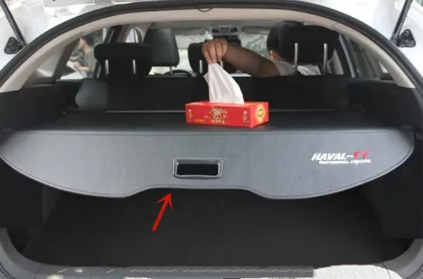 For Haval F7/F7X 2018-2022 trunk aluminum alloy + canvas telescopic cover board clapboard support occlusion car accessories