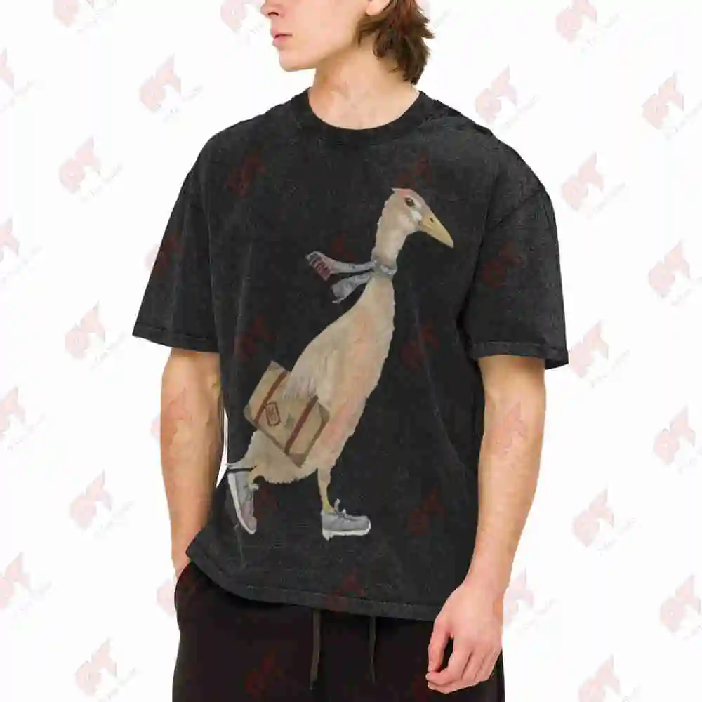 Runner Duck Vintage Washed Tee Pure Cotton T-Shirt