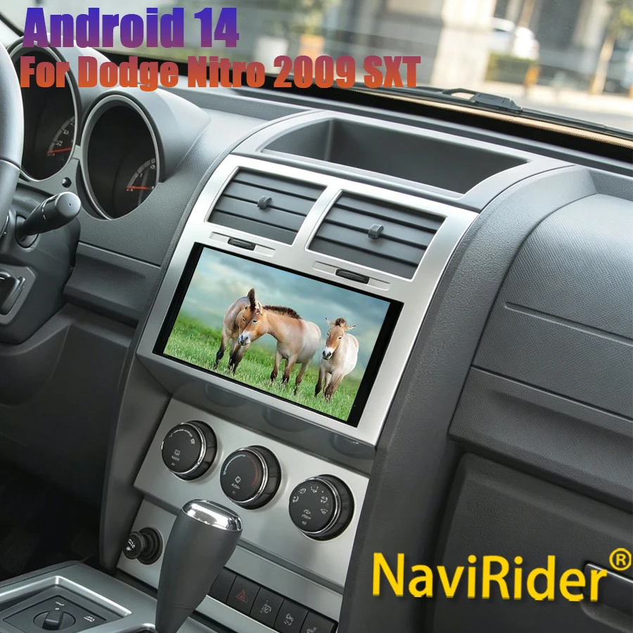 Yes Android 14 Car Radio For Dodge Nitro 2009 SXT Multimedia Player Touch Screen Head Unit Autoradio DSP RDS GPS Navi CarPlay