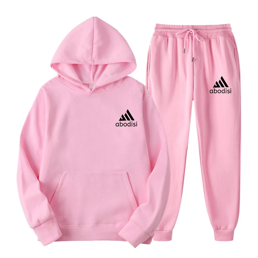 2024 Herbst Männer Digitaldruck Trainings anzug 2 Stück Sets Kapuze Sweatshirt Kordel zug Hosen männliche Hoodies laufen Sportswear