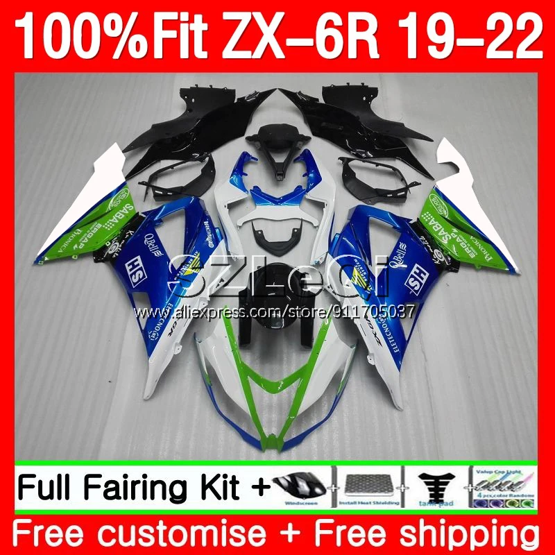 Body For KAWASAKI NINJA Flat black ZX 6R 636 6 R ZX636 ZX6R 19 20 21 22 102No.19 ZX-6R ZX-636 2019 2020 2021 2022 2023 Fairing