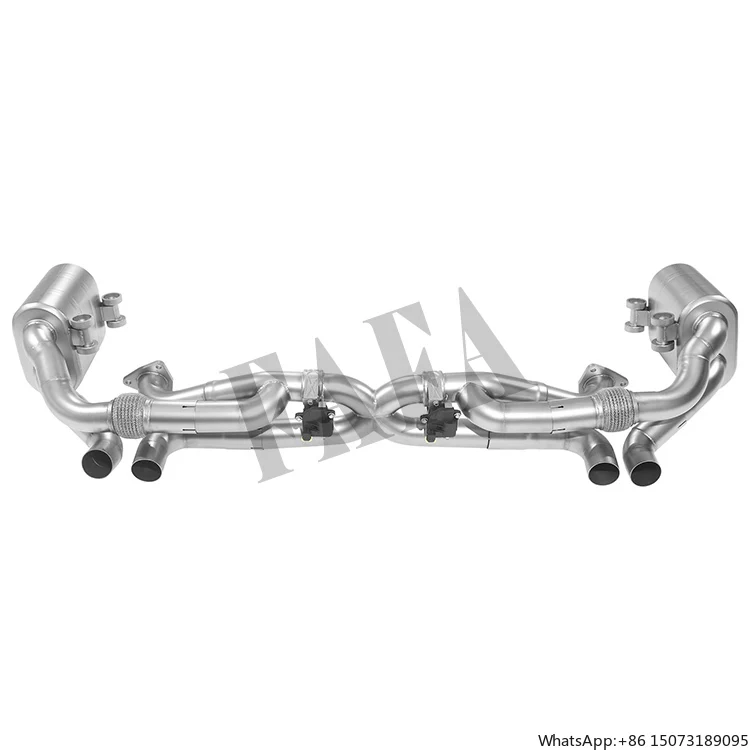 

Для Porsche 911 (991.1) 3.4L 2012 года: задняя секция выхлопной системы из нержавеющей стали с электрическим клапаном, выхлопная труба, глушитель