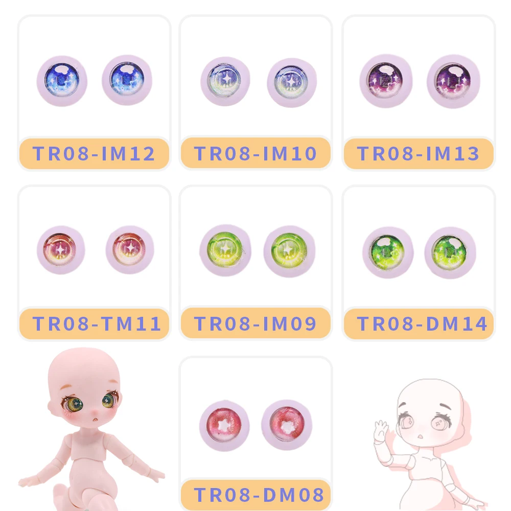 

Fortune Days OB11 MAYTREE Doll accessories 10mm various color eyes gift for girl and boy on special deal.