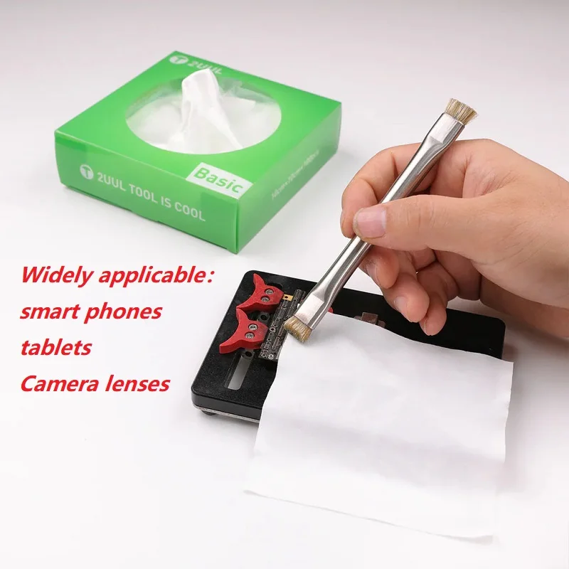 

2UUL Microfiber Cleaning Wiper Disposable Industrial Non Dust Cloth LCD Screen Wipers Cloth for Camera Repair Tool