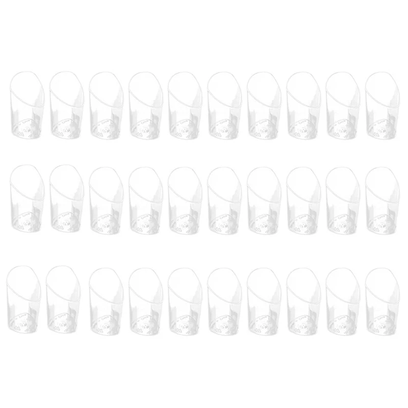 HITL 30Pcs 80Ml Mini Disposable Bevel Cake Cups Pudding Jelly Mousse Cup Appetizer Bowl for Home Dessert Shop Food Container