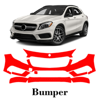 Car Precut Paint Protection Film Front Bumper Anti-scratch Exterior TPU PPF For Mercedes Benz GLA45 AMG 2014-2017