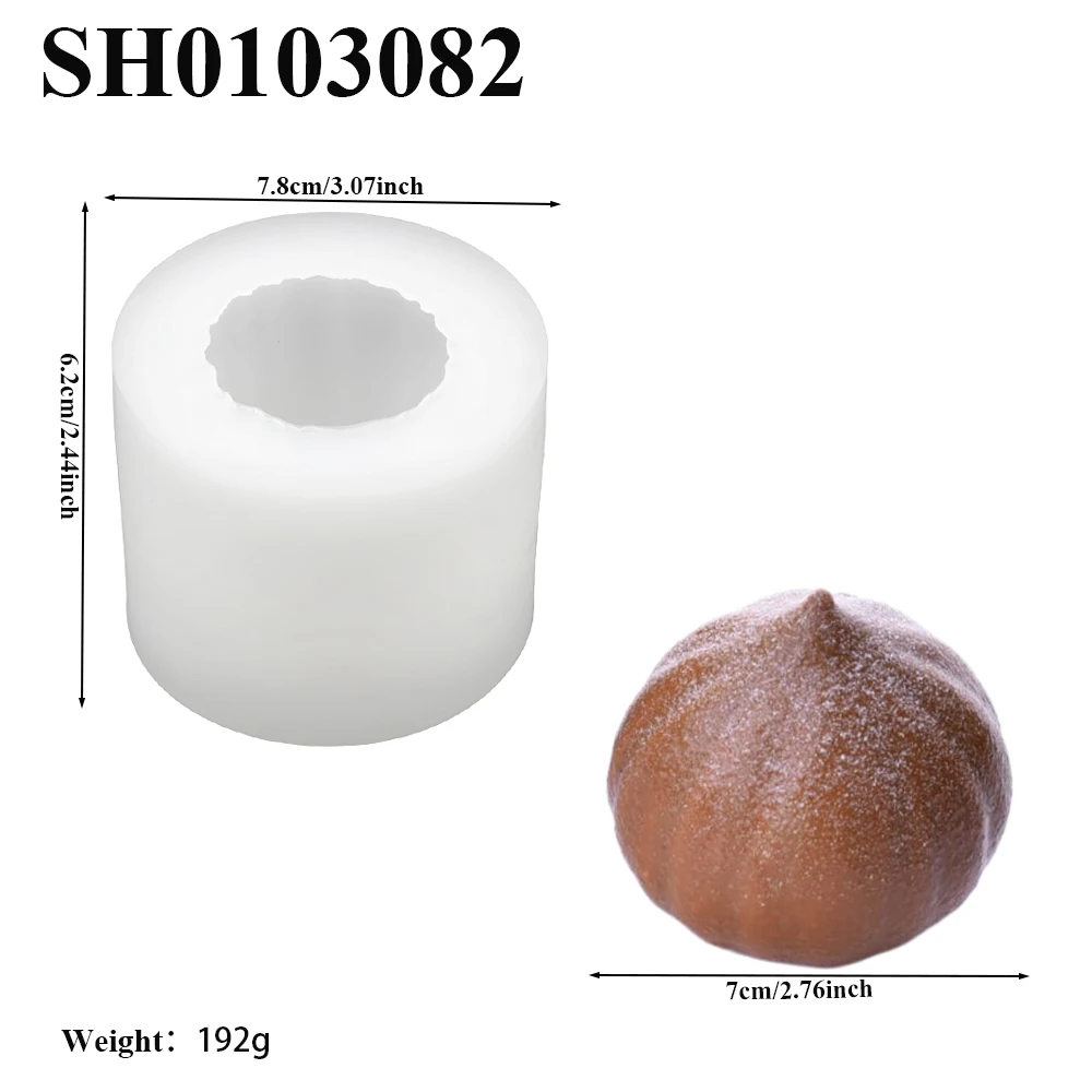 Single Cell Chestnut or Date or Cocoa Pod Design Food Grade Silicone Mousse Cake Molds Chocolate Mould Kitchen Baking Supplies