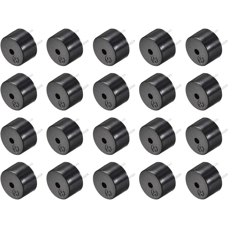 

10PCS 12085 Passive Buzzer 12MM*8.5MM 42R Resistance PLR 3V 5V 9V 12V in Common Use Mini Piezo Buzzers Kit, for Arduino