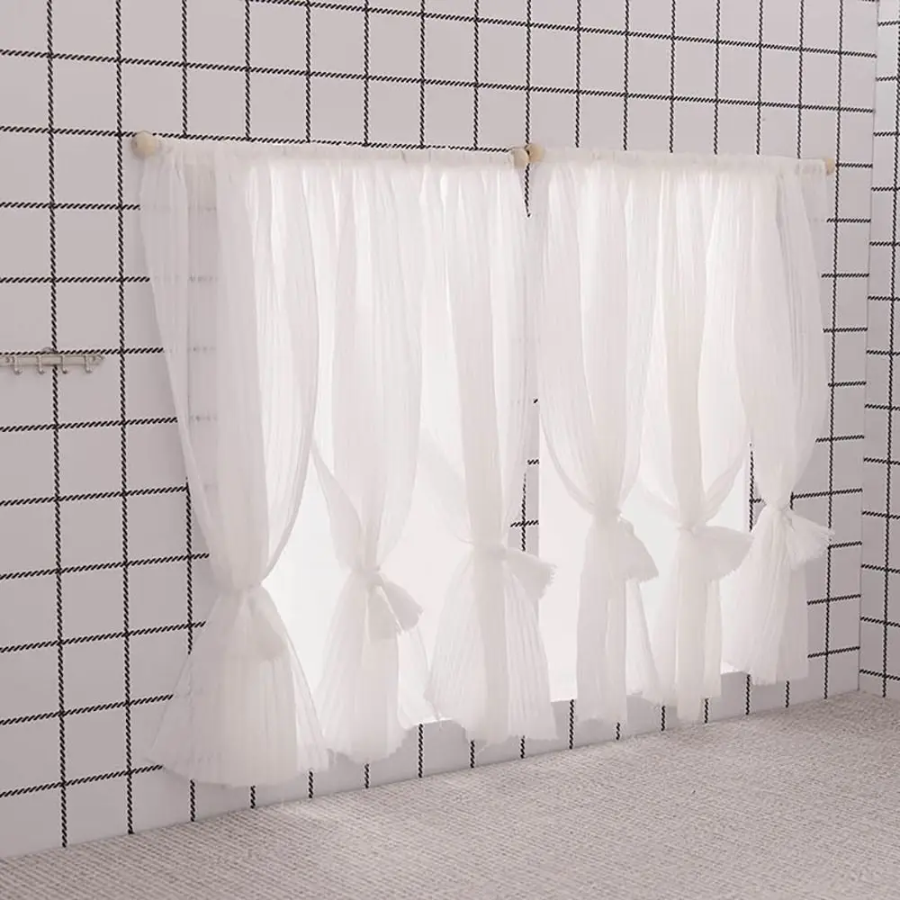 Creative 1/12 Dollhouse Curtain 2/3 Shades White House Window Decor Cosplay Scene Model Mini Model Furniture Dollhouse