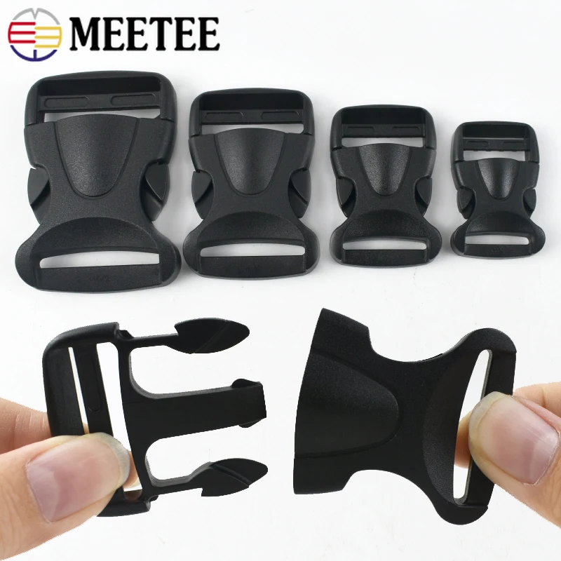 

5-20Pcs 20-38mm Black Quick Side Release Buckle Backpack Belt Clasp Fastener Dog Collar Adjust Carabiner Clip Fastex Accessories
