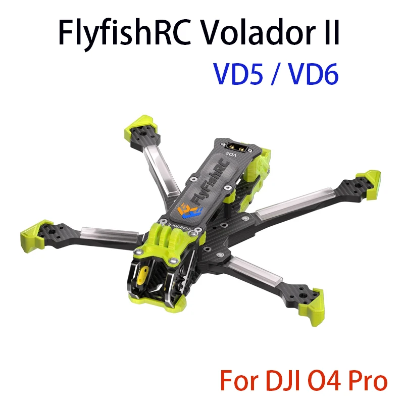 

Комплект рамы для дрона FlyFishRC Volador II VD5/VD6 5 или 6 дюймов из углеродного волокна T700 для модуля DJI O4 Air
