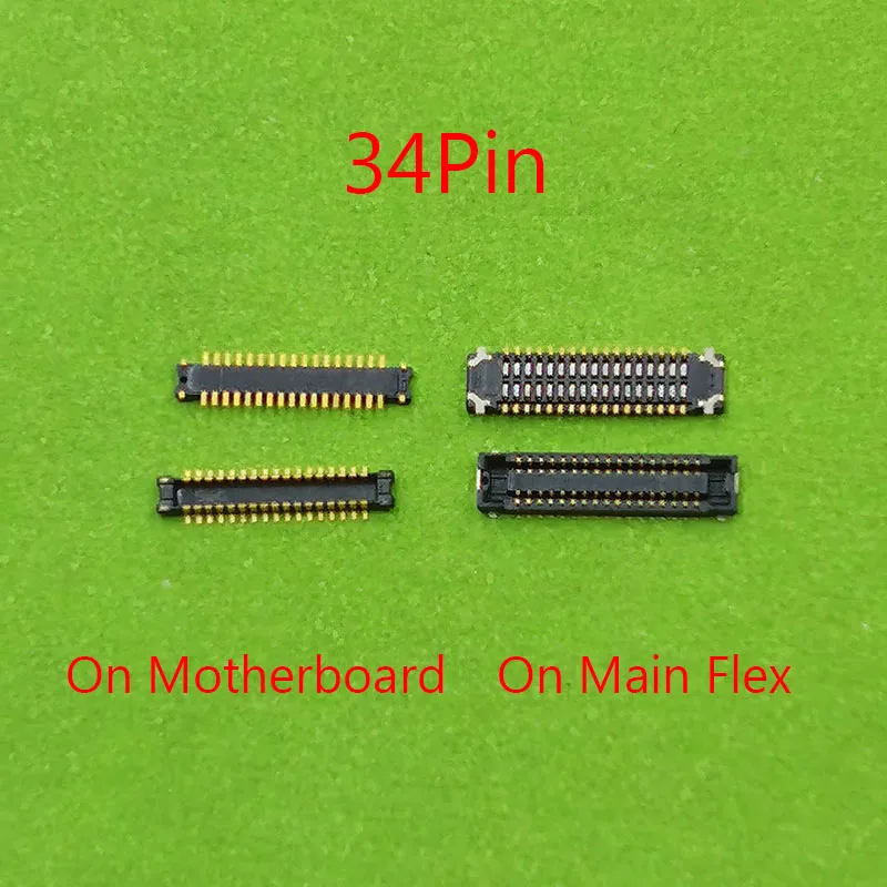 2pcs 34 40 Pin LCD Display FPC On Board For Samsung Galaxy A30 A305 A305F A50 A505 A505F A50S A507F A5070 Screen Flex Connector